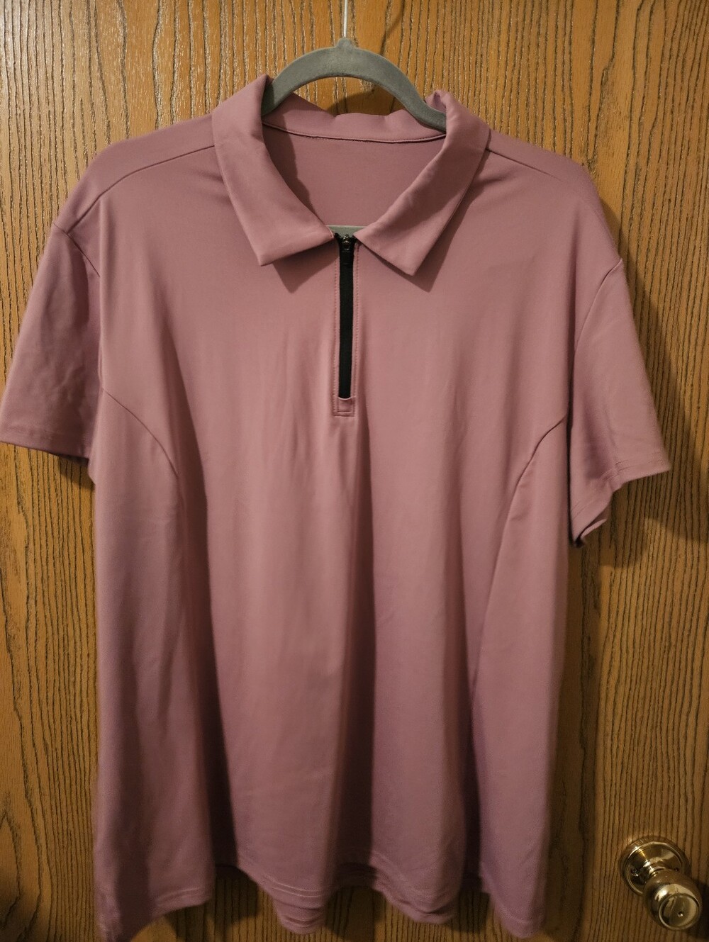 Viodia UPF50+ 1/4 Zip Short Sleeve Polo shirt pink XXL
